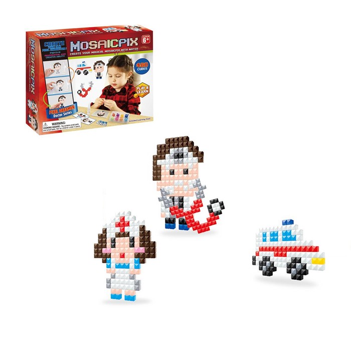 Конструктор игровой MOSAICPIX «Медицинская служба», 480 деталей