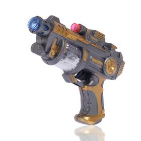 Пистолет «Дезинтегратор», световые и звуковые эффекты, работает от батареек, цвета МИКС Ош