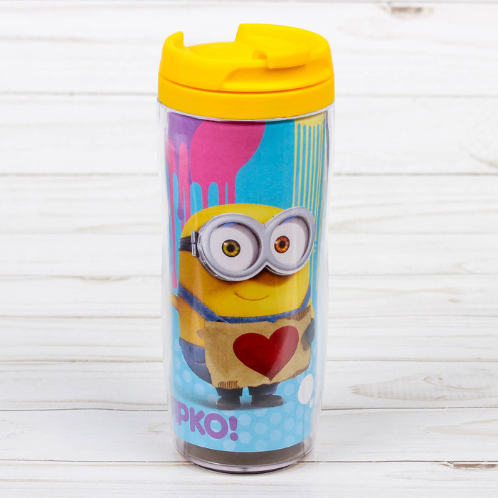 Термостакан "Живи ярко!" Гадкий Я, 350 мл