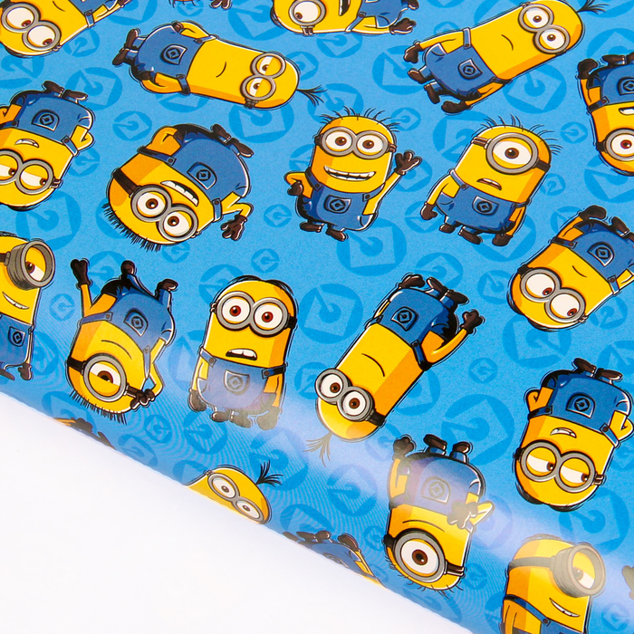 Бумага упаковочная глянцевая "Миньоны" Гадкий Я, 50х70 см