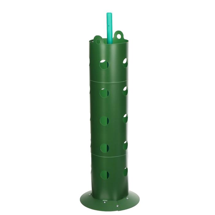 Клумба «Цветочная колонна», d = 17 см, h = 70 см, зелёная