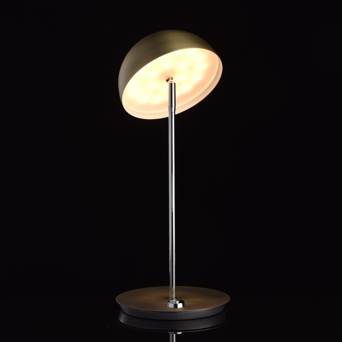 Настольная лампа "Ривз" 1x7W LED античная бронза 16x16x39см