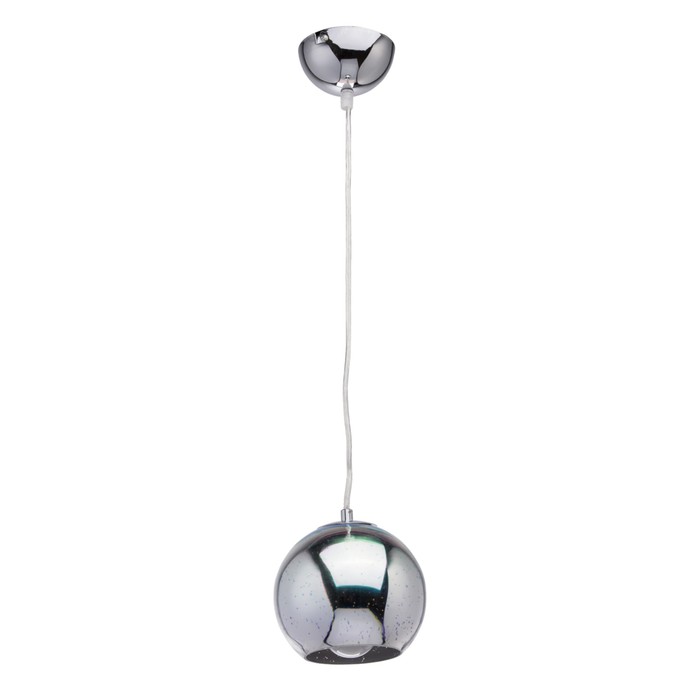 Люстра подвес "Фрайталь" 1x40W E27 хром 14x14x422см