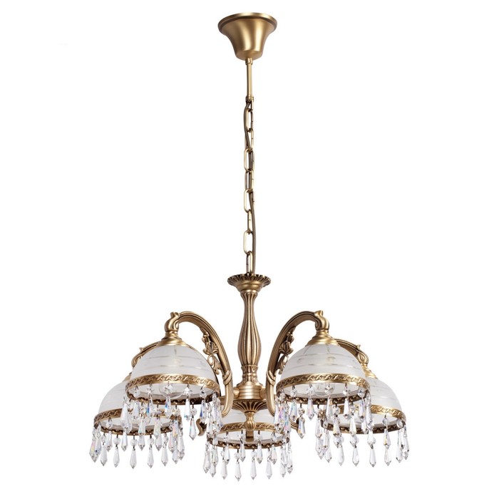 Люстра подвесная "Ангел" 5x60W Е27 латунь 56x56x80см