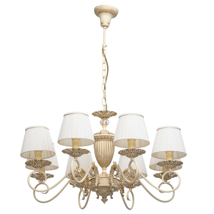 Люстра подвесная "Ариадна" 8x40W E14 слоновая кость 70x70x113см