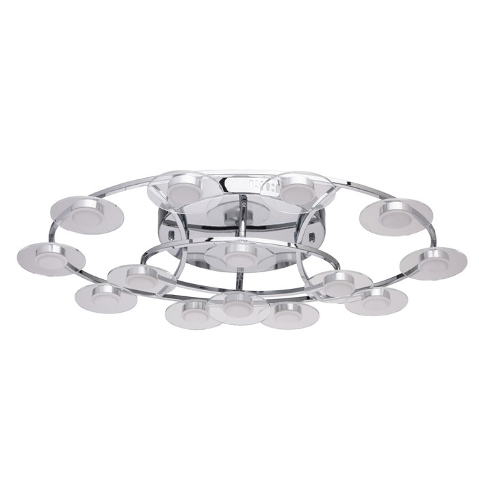 Люстра потолочная "Гэлэкси" 14x3W LED хром 73x46x15см