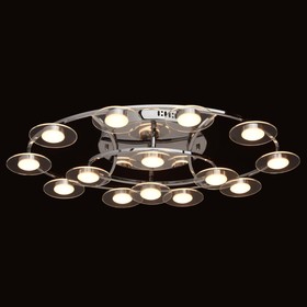 

Люстра потолочная "Гэлэкси" 14x3W LED хром 73x46x15см