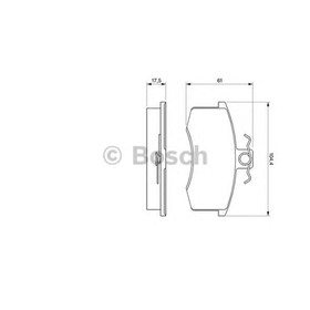 

Колодки тормозные Bosch 0986491700