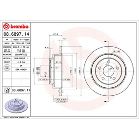 

Диск тормозной Brembo 08689714