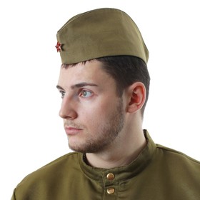

Пилотка х/б, размер 56 см, звезда металлическая