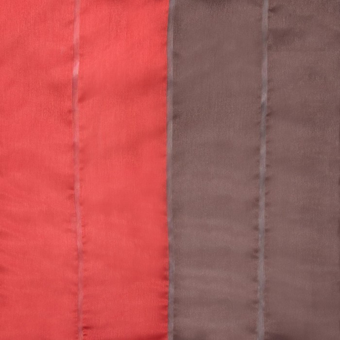 Тюль "Этель" Гамма красный 210х280 см (вертикальная полоса) 50 г/м², вуаль, 100% п/э