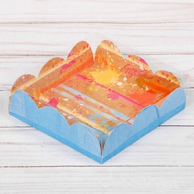 

Коробка для кондитерских изделий с PVC-крышкой «Ярких эмоций», 10,5 × 10,5 × 3 см