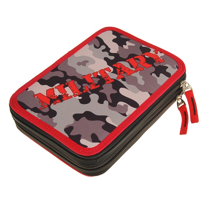 Пенал 1 секция откидная планка 140*210 наполн. ткань Target 33 предм "Камуфляж" 17412