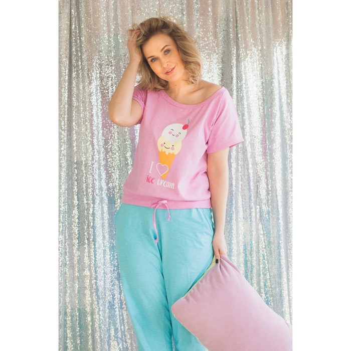 Толстовка женская без рукавов KAFTAN "Candy" пудра, р-р 50-52, 100% хлопок