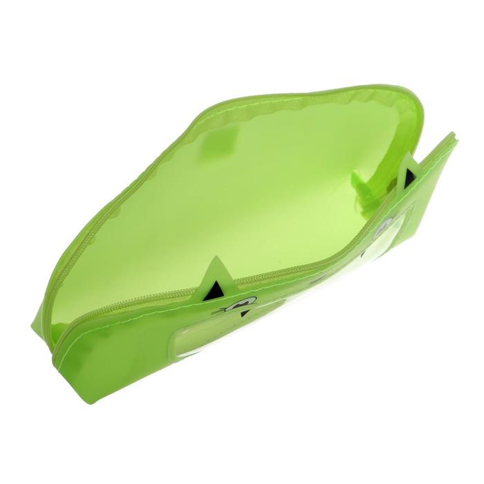 Пенал школьный на молнии МИКС Кот с мышкой