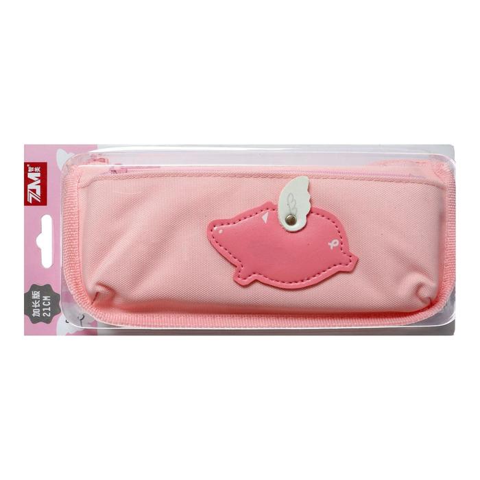 Пенал школьный на молнии МИКС Смайл