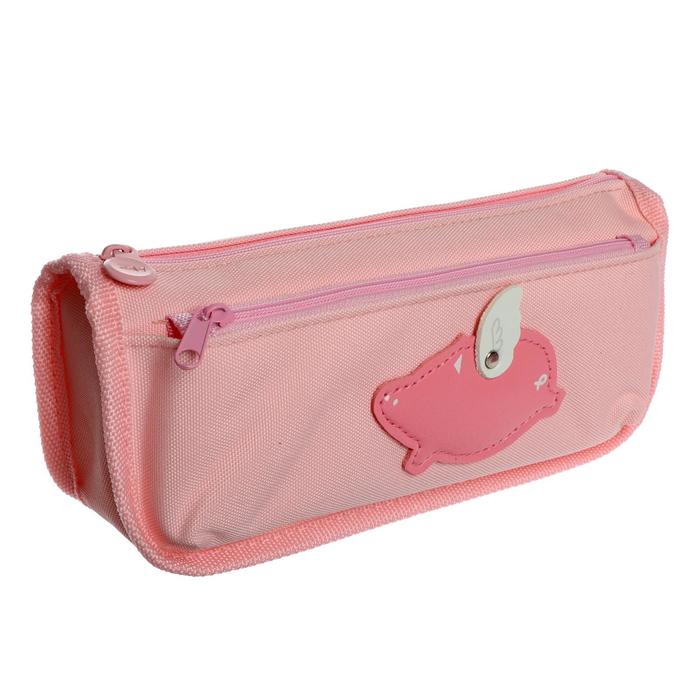 Пенал школьный на молнии МИКС Смайл