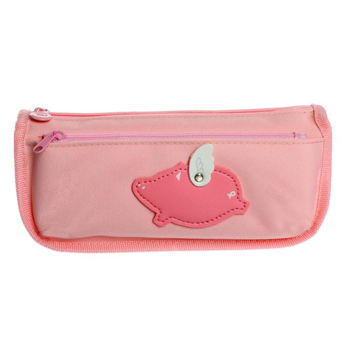 Пенал школьный на молнии МИКС Смайл