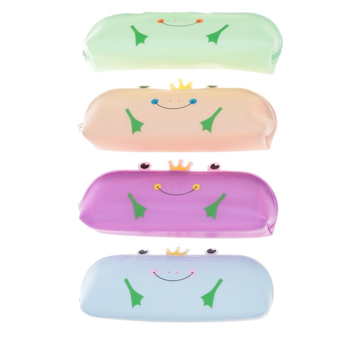 Пенал школьный на молнии МИКС Царевна лягушка