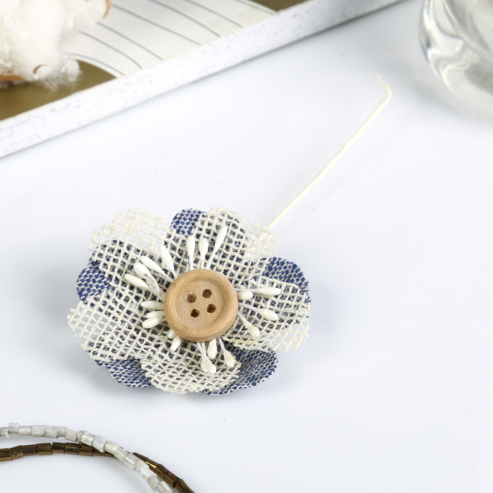 Декор для творчества "Незабудки" (набор 4 шт) 8х4,5х4,5 см