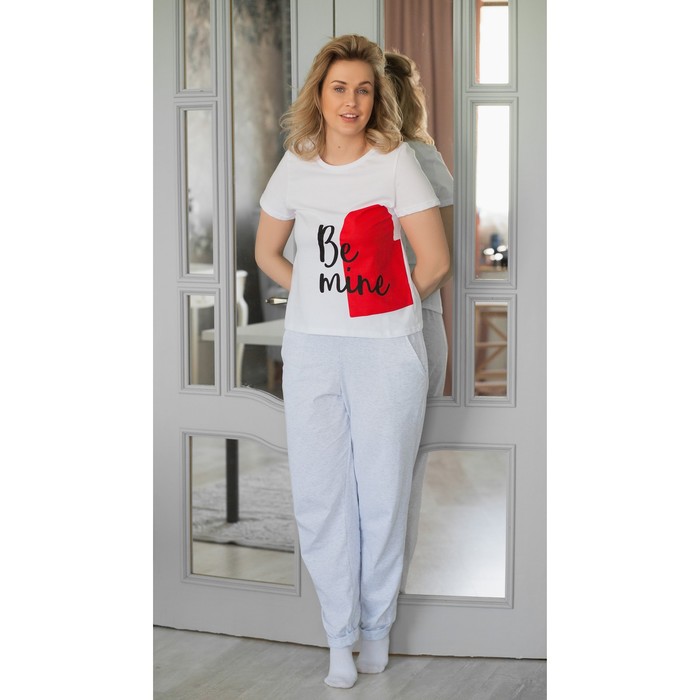 Футболка женская KAFTAN "Be mine ", р-р M (44-46), 100% хл