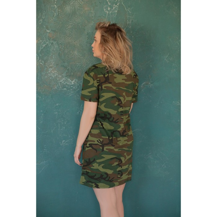 Платье-футболка женская KAFTAN "Militari", р-р S (42-44), 100% хл.