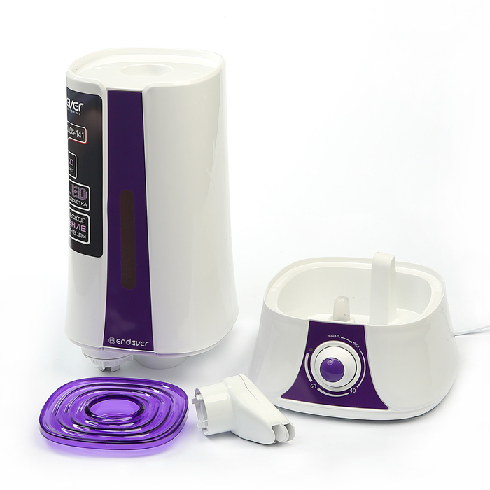Увлажнитель воздуха Endever Oasis 141, ультразвуковой, 20 Вт, 3 л, LED-подсветка