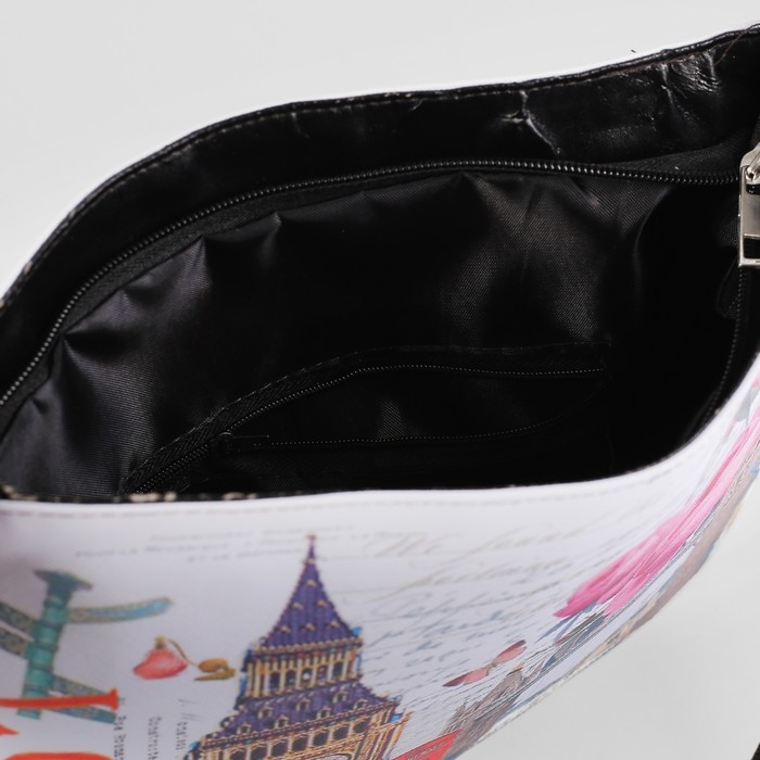 Сумка молод Лондон, 30*1*26, отд на молнии, регулир ремень, чёрный