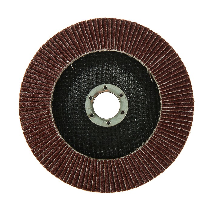 Круг лепестковый торцевой конический TUNDRA, 150 х 22 мм, Р60