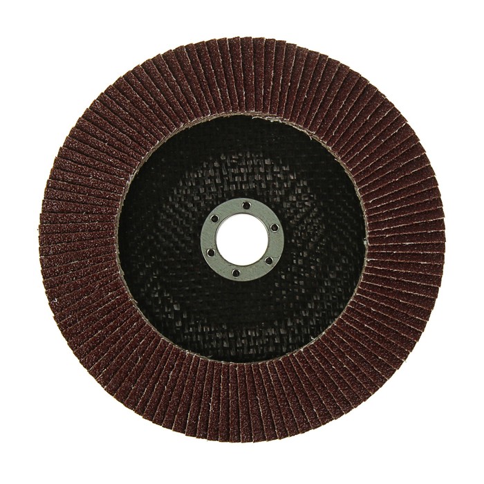 Круг лепестковый торцевой конический TUNDRA, 180 х 22 мм, Р60