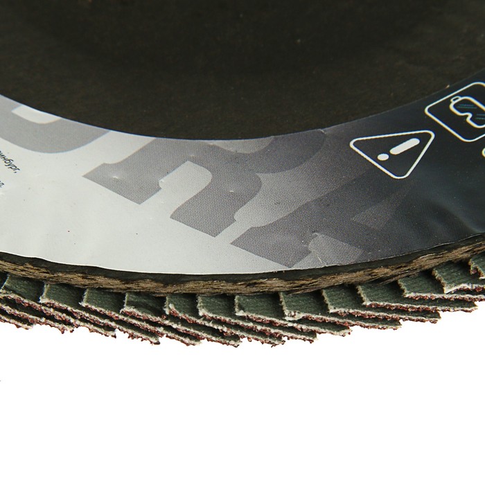 Круг лепестковый торцевой конический TUNDRA, 180 х 22 мм, Р60