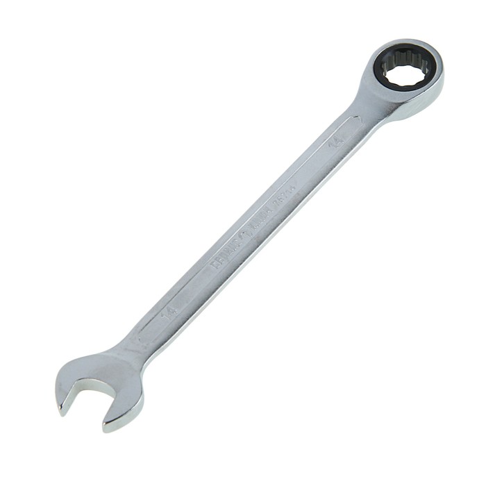 Ключ комбинированный, трещоточный "Сервис ключ" 75714, 14мм, холодный штамп, CR-V