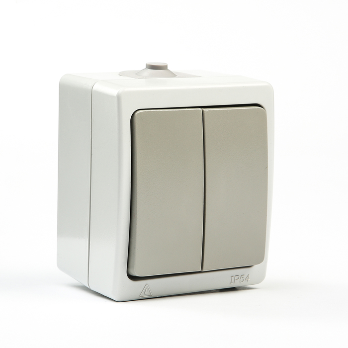 Выключатель 2-кл. открытой установки IP54 10А "Вуокса" TDM