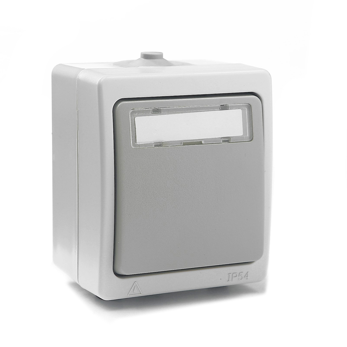 Кнопка звонковая с полем для надписи IP54 6A "Вуокса" TDM