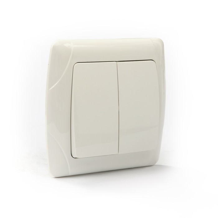 Выключатель 2 кл. 10А белый "Онега" TDM