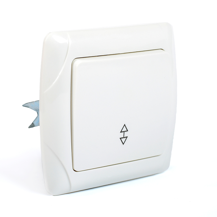 Выключатель на 2 направления 1 кл. 10А белый "Онега" TDM