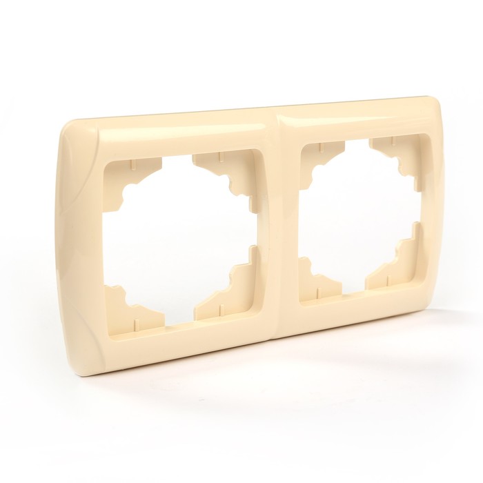 Рамка 2-х постовая горизонтальная сл. кость "Онега" TDM