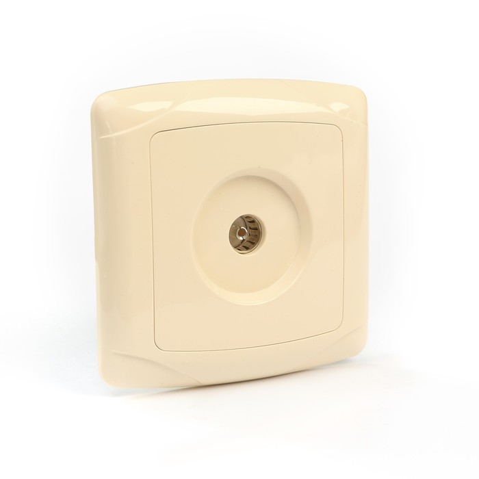 Розетка телевизионная простая (0-2400МГц, "мама") сл. кость "Онега" TDM