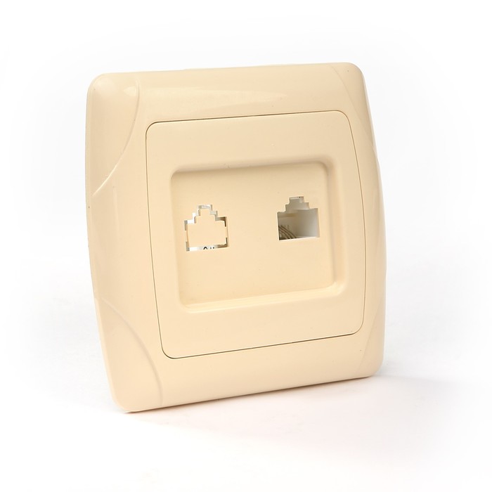 Розетка телефонная RJ11  сл. кость "Онега" TDM