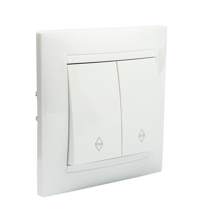 Выключатель на 2 направления 2 кл. 10А белый "Лама" TDM