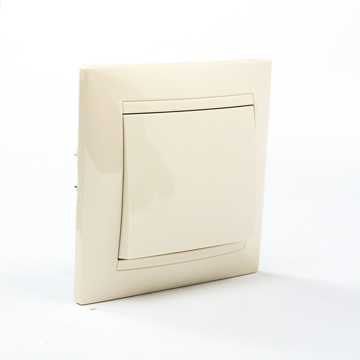 Выключатель 1 кл. 10А сл. кость "Лама" TDM