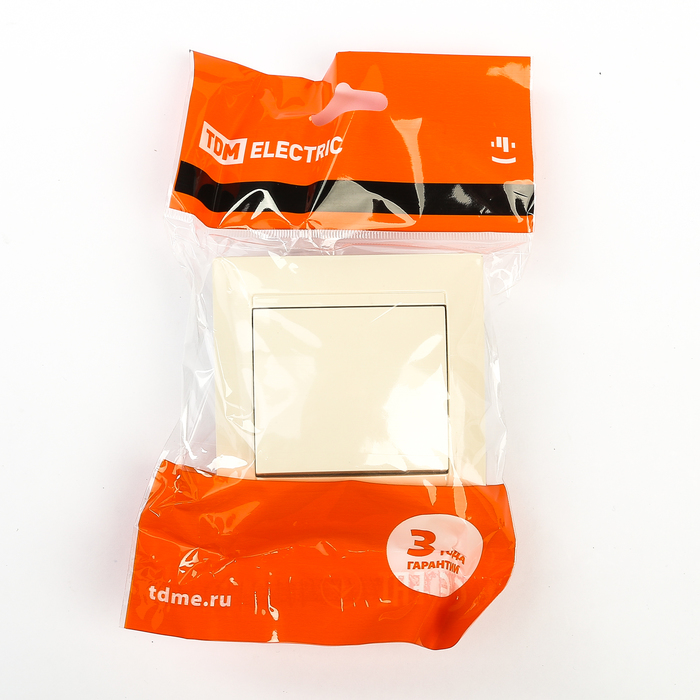 Выключатель 1 кл. 10А сл. кость "Лама" TDM