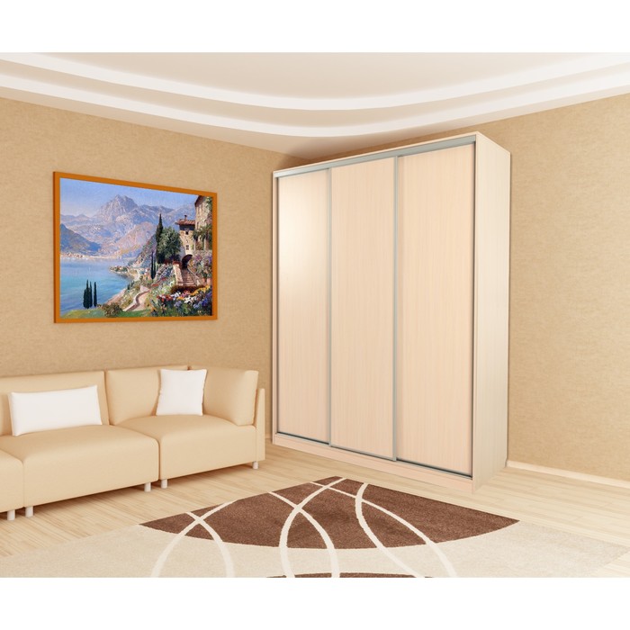 Шкаф-купе Бассо 5 1770х604х2305 Дуб млечный