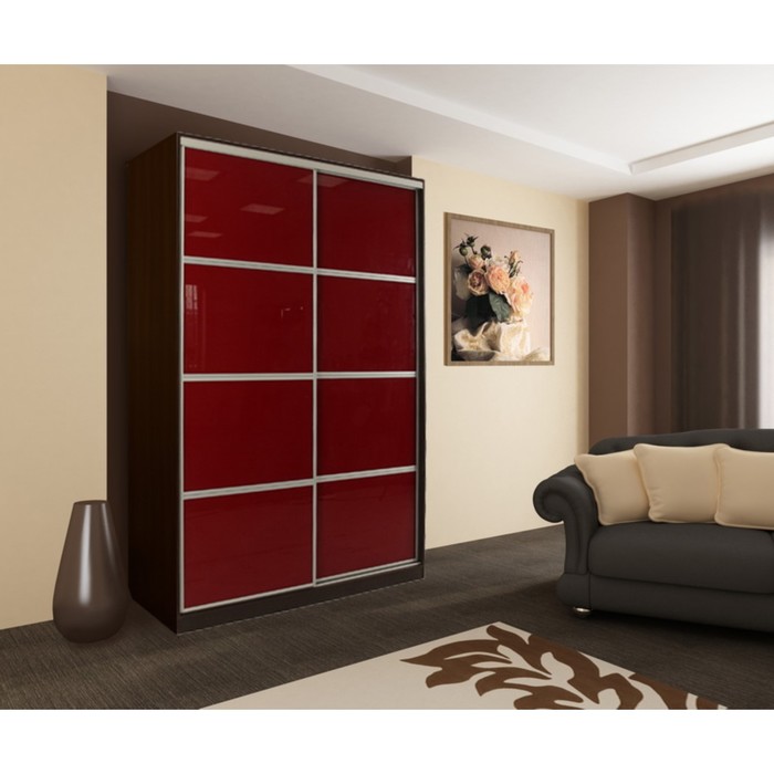 Шкаф-купе Гранд 2 1500х604х2305 Венге/Бордо