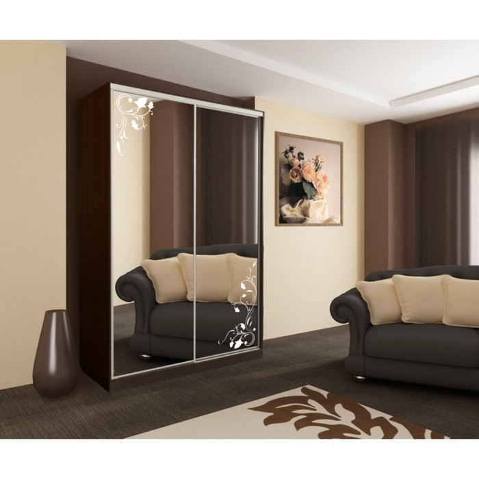 Шкаф-купе Гранд 4 цветы 1500х604х2305 Венге