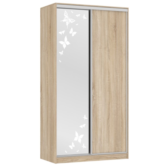 Шкаф-купе Рио 1 бабочки 1200х604х2305 Дуб сонома