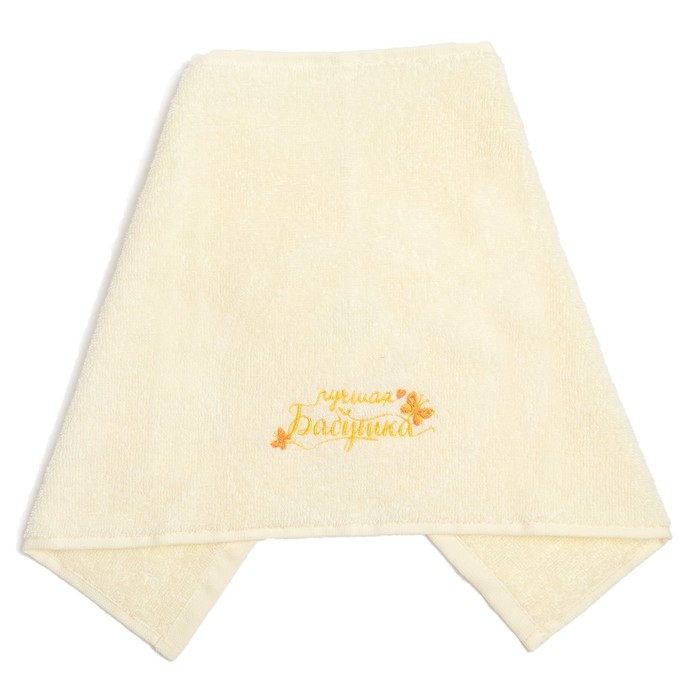 Полотенце махровое "Лучшая бабушка" 30х60 см, хлопок, 340 гр/м2