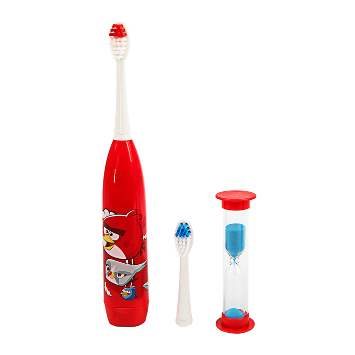 Зубная щётка Longa Vita SGA-1 Angry Birds вибрационная, от 3-х лет, красная