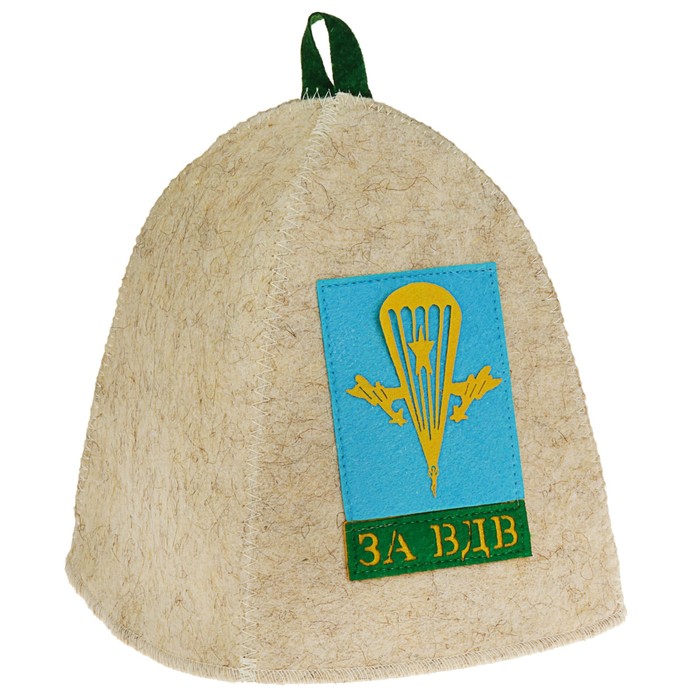 Шапка банная с аппликацией "За ВДВ"