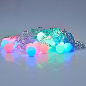 

УЦЕНКА НИТЬ, 5 м, с насад. “Шарики”, Н.С. LED-20-220V, моргает, МУЛЬТИ